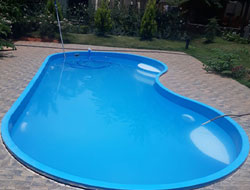 Fiberglass Bean Shape Swimming Pool Manufacturer in Vadodara